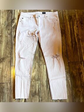 AG Adriano Goldschmied pink pants